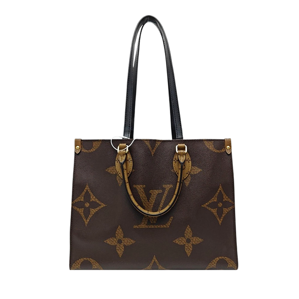 ONTHEGO MM Monogram Coated Canvas Brown