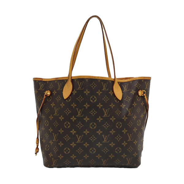 NEVERFULL MM Monogram Coated Canvas Brown