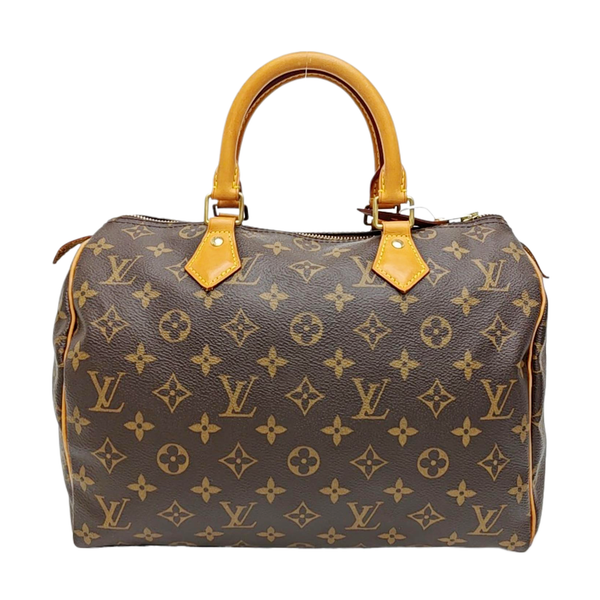 SPEEDY 30 Monogram Coated Canvas Brown