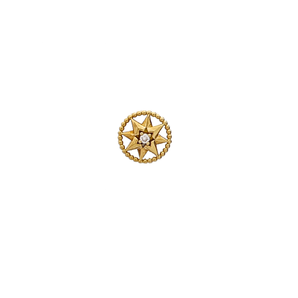 Rose Des Vents 18k Gold Stud Earrings