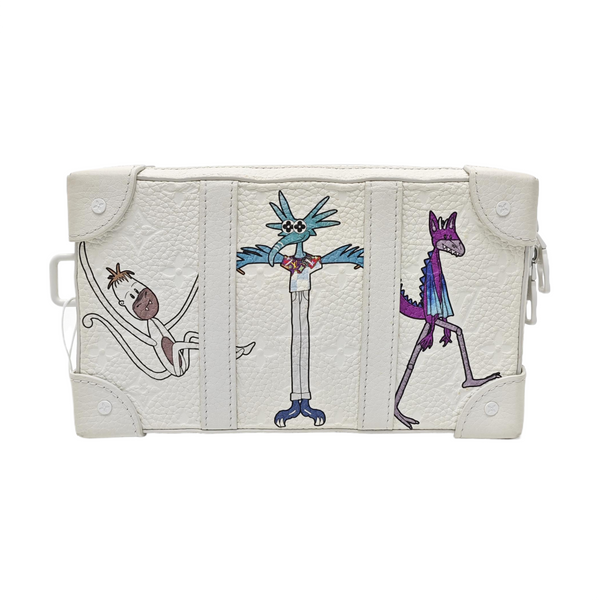 WALLET TRUNK Calfskin White