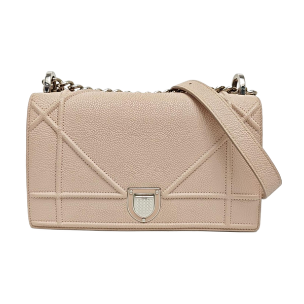 Diorama Small Cannage Calfskin Pink