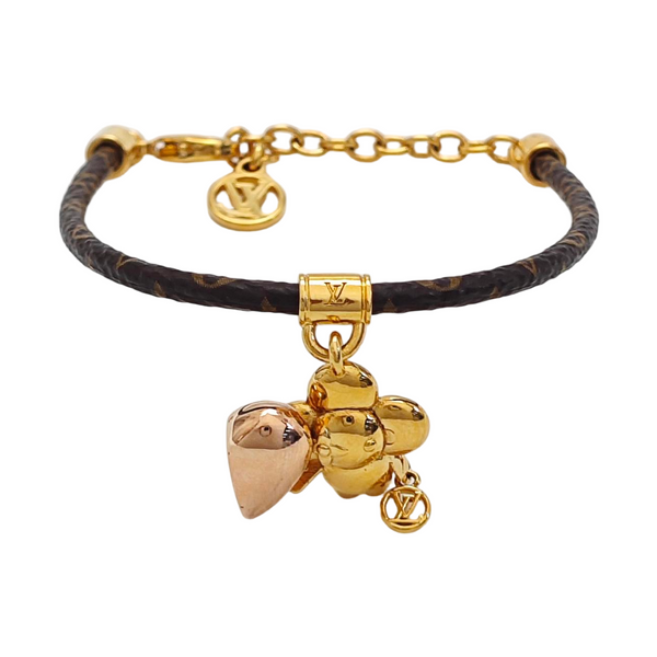 LV SOUND Leather Brown Bangle