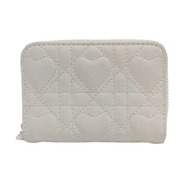Quilted Calfskin Wallet White