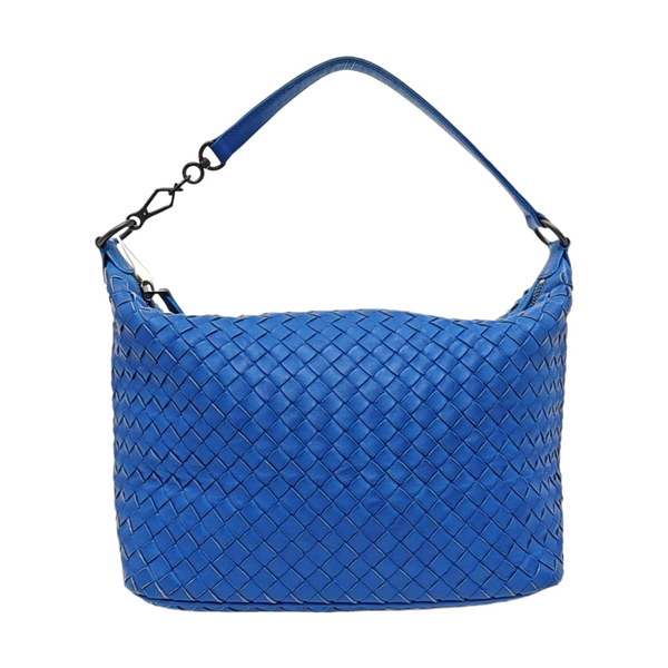 Lambskin Top Handle Bag Blue