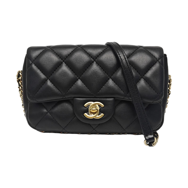 CLASSIC FLAP Mini Quilted Lambskin Black
