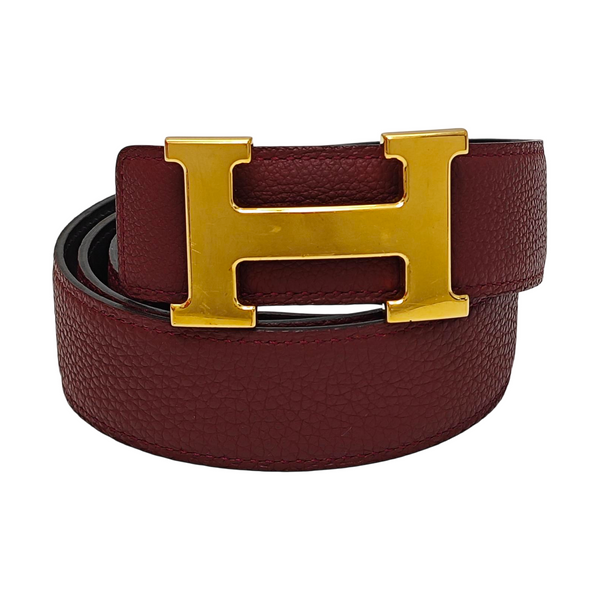 Leather Belt Red