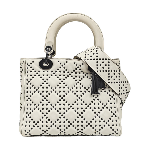 Lambskin Shoulder Bag White