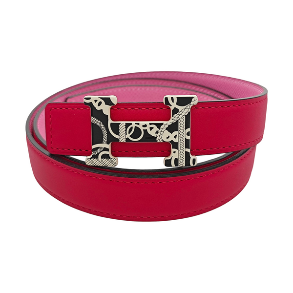 Leather Belt Red