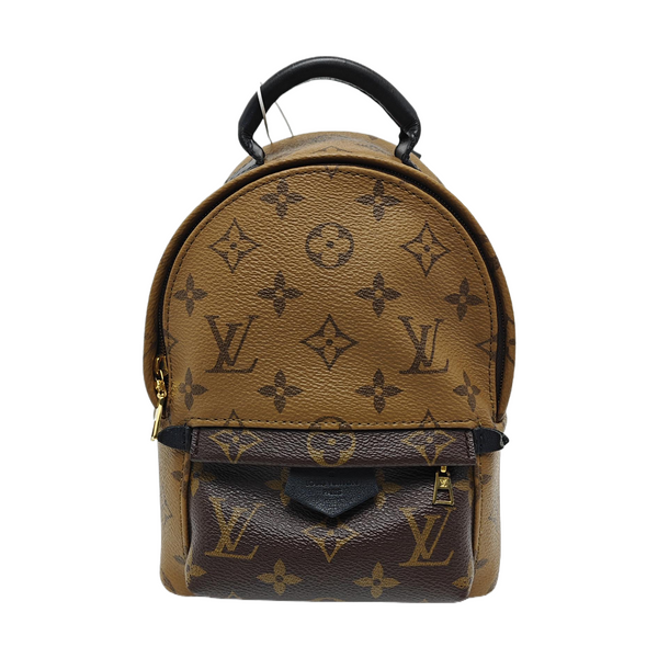 PALM SPRINGS Mini Monogram Coated Canvas Brown