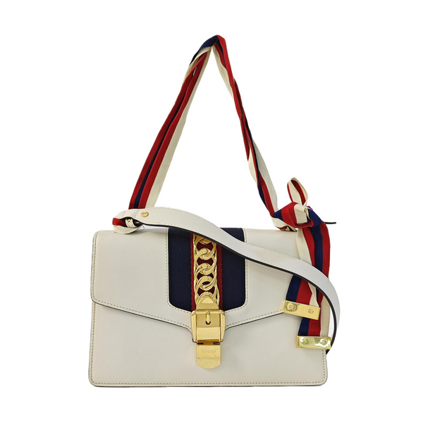 Sylvie Small Calfskin White