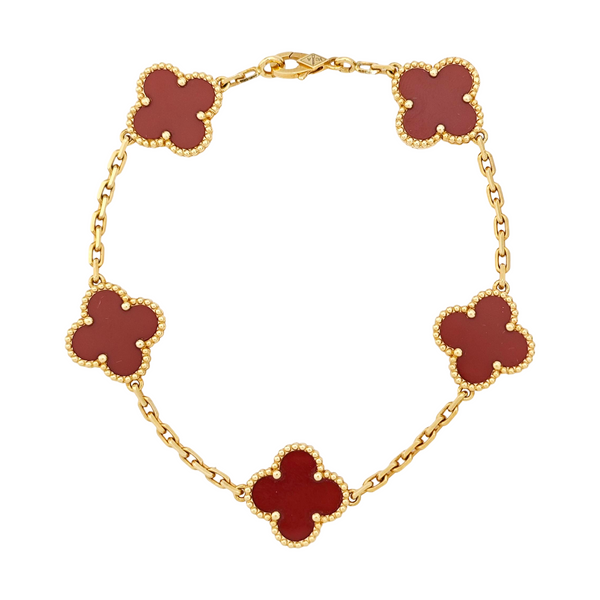 Vintage Alhambra 18k Gold Bracelet