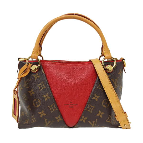 V TOTE BB Monogram Coated Canvas Red