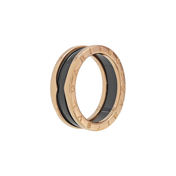 B.ZERO1 18k Rose Gold Ring EU 65