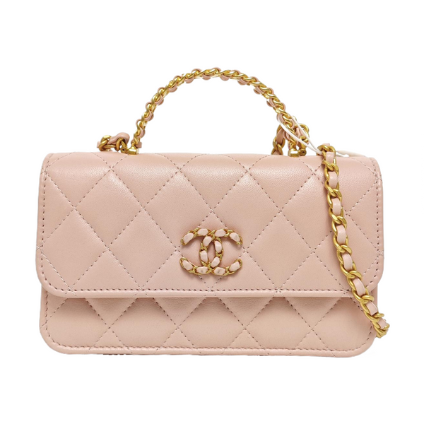 WOC Quilted Lambskin Pink