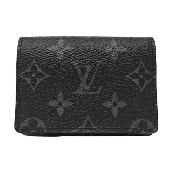 Monogram Coated Canvas Card Holder Black