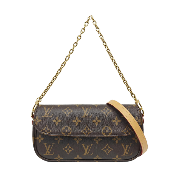IVY Monogram Coated Canvas Brown