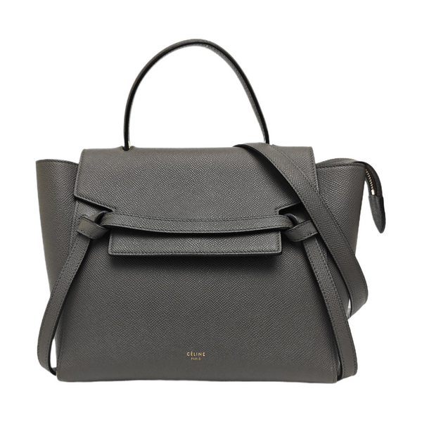 BELT Micro Calfskin Gray