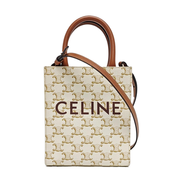 CABAS CELINE Mini Coated Canvas White