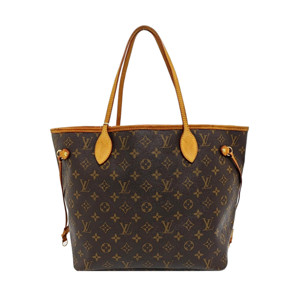 NEVERFULL MM Monogram Coated Canvas Brown