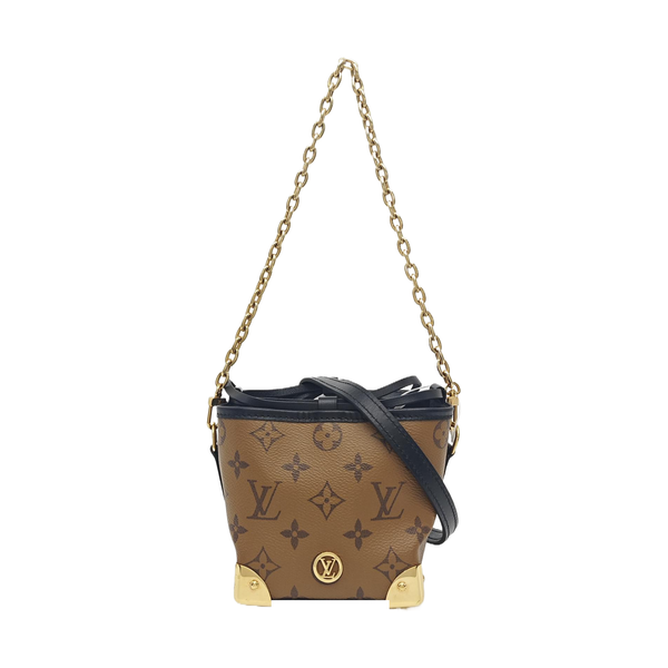 NOÉ PURSE LV CHARMS Monogram Coated Canvas Brown