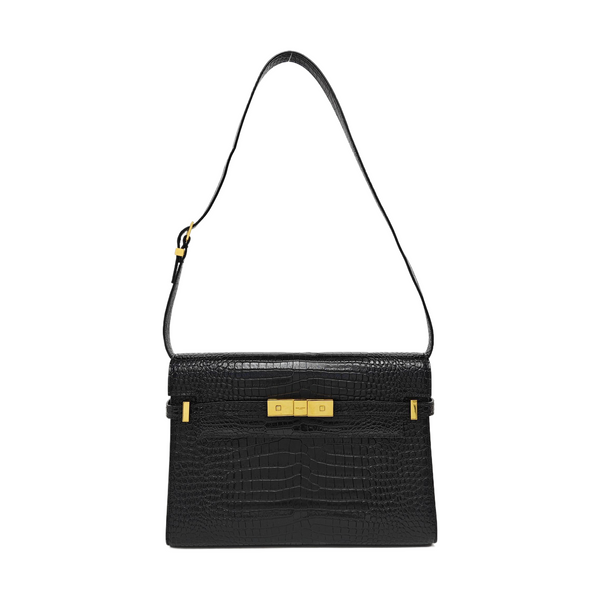 MANHATTAN Medium Calfskin Black