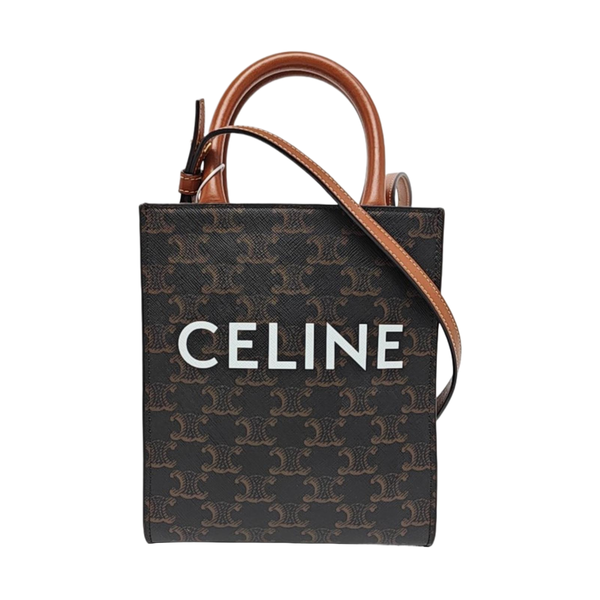 CABAS CELINE Mini Coated Canvas Brown