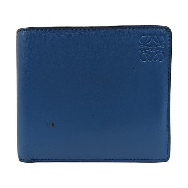 Rainbow Calfskin Blue Wallet