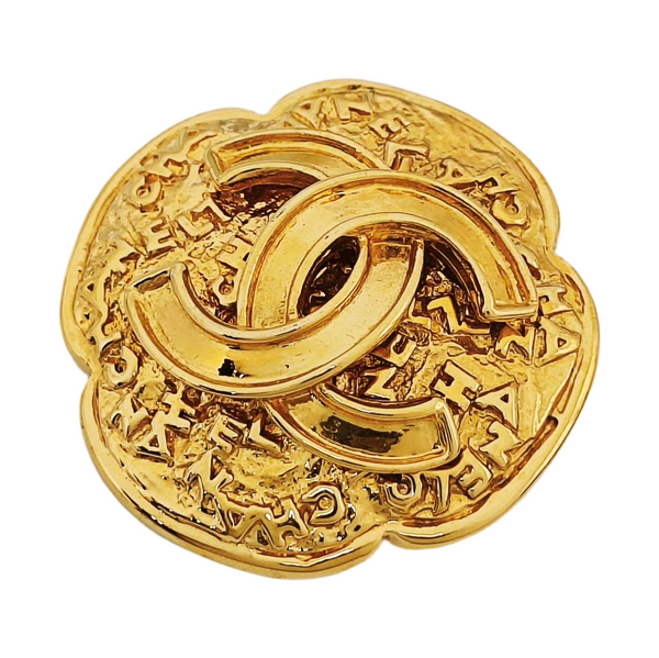 Metal Gold Brooch