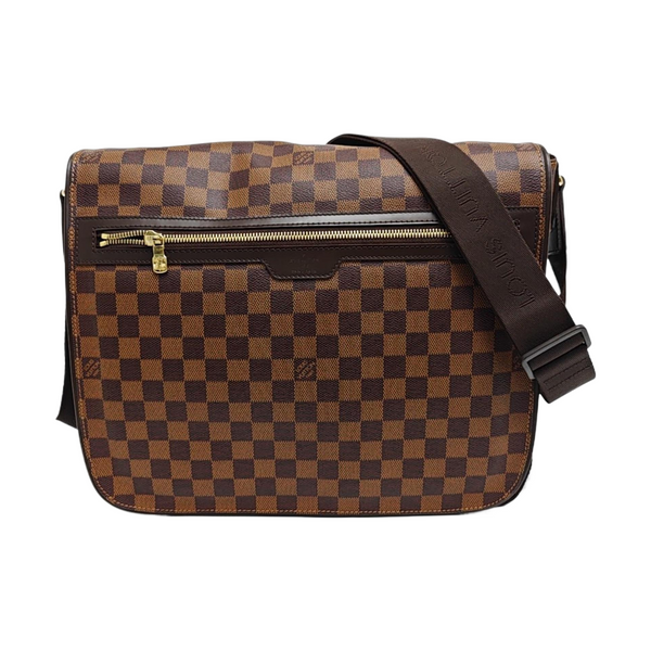 SPENCER Damier Ebene Coated Canvas Brown