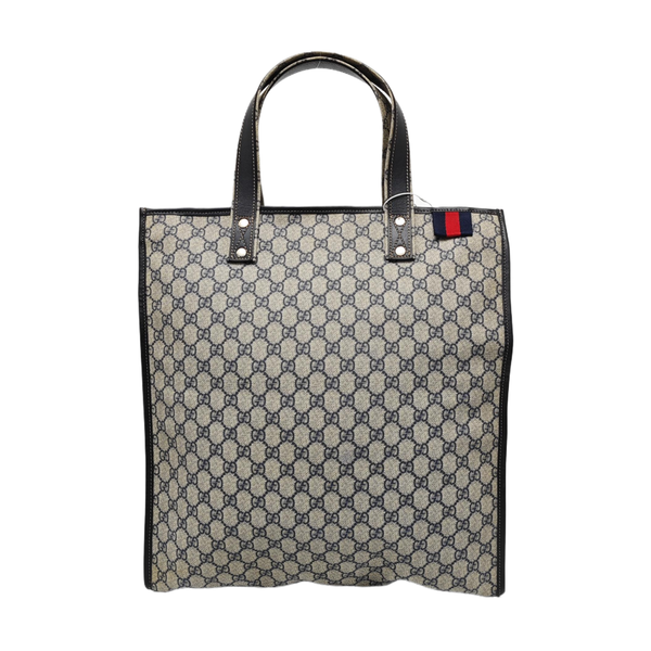 Monogram Coated Canvas Tote Bag Black