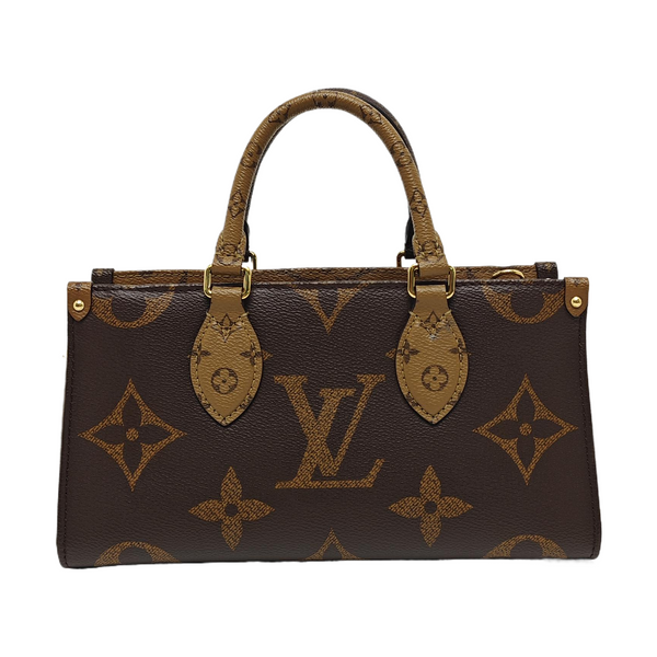 ONTHEGO EAST WEST PM Monogram Coated Canvas Brown