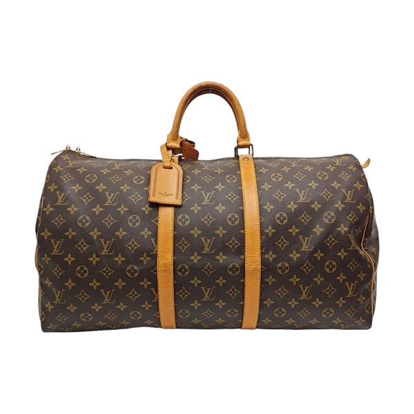 SAC SOUPLE 55 Monogram Coated Canvas Brown
