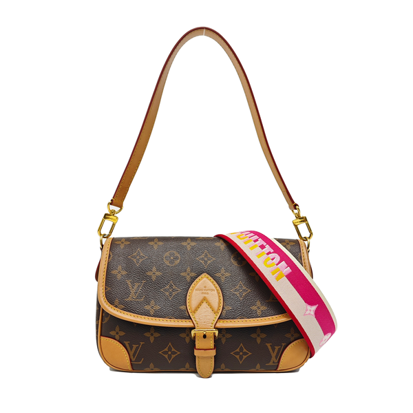 DIANE Monogram Coated Canvas Brown