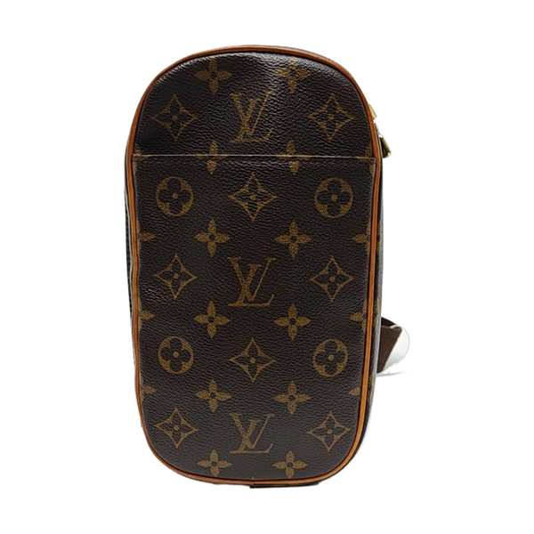 GANGE Monogram Coated Canvas Brown