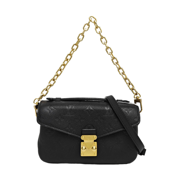 MÉTIS EAST WEST Monogram Calfskin Black