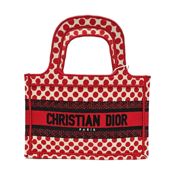 Book Tote Mini Canvas Red