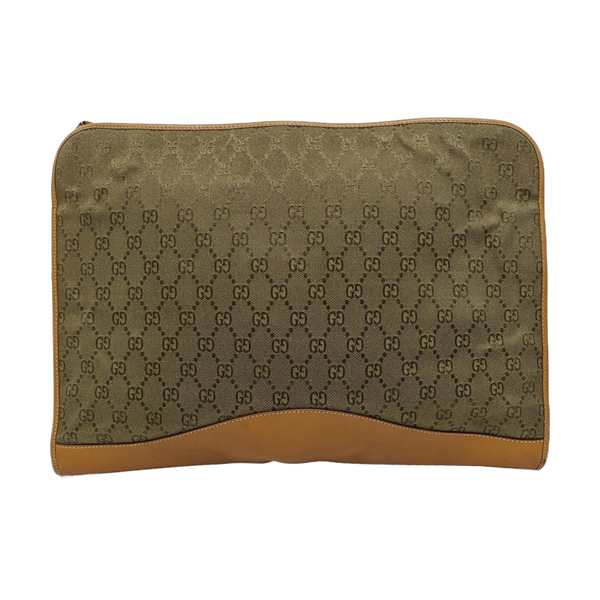 Canvas Clutch Green