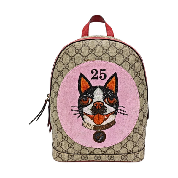 Monogram Coated Canvas Backpack Beige