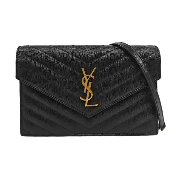 MONOGRAM WOC Chevron Calfskin Black