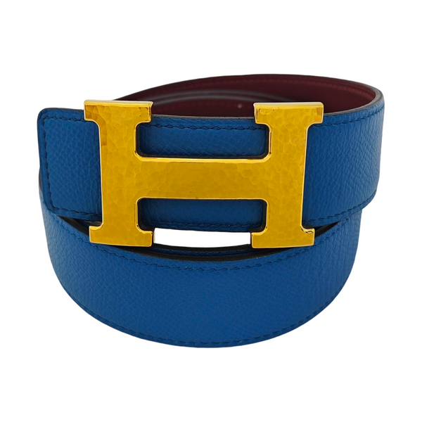 Leather Belt Blue