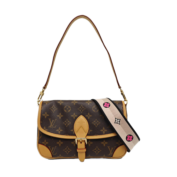 DIANE Monogram Coated Canvas Brown