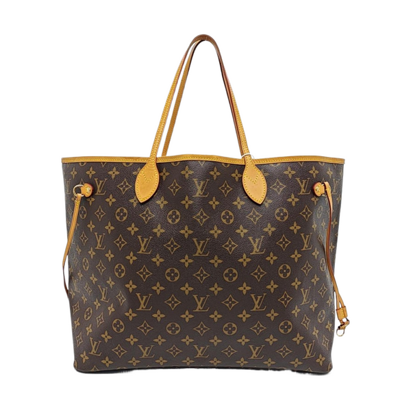 NEVERFULL GM Monogram Coated Canvas Brown