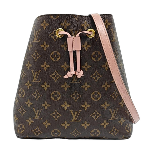 NÉONOÉ MM Monogram Coated Canvas Brown