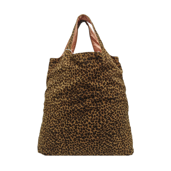 Nylon Tote Bag Brown