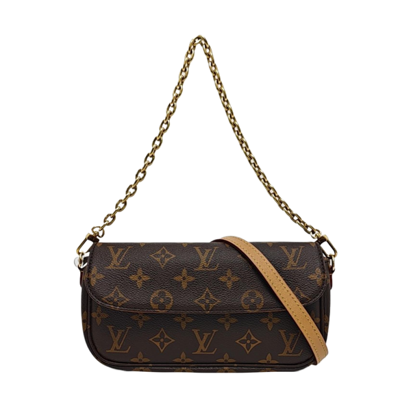 IVY Monogram Coated Canvas Brown