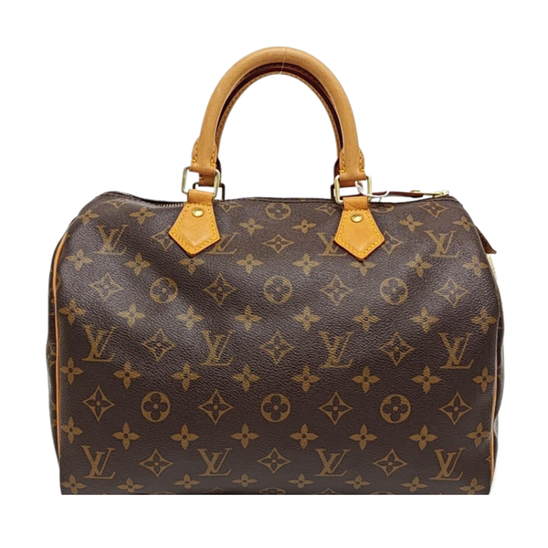 SPEEDY 30 Monogram Coated Canvas Brown