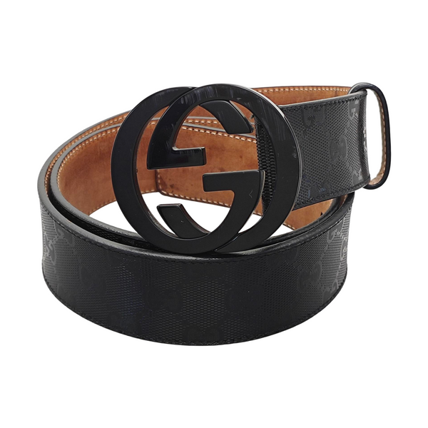Coated Canvas Belt Black