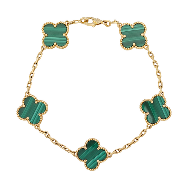 Vintage Alhambra 18k Gold Bracelet