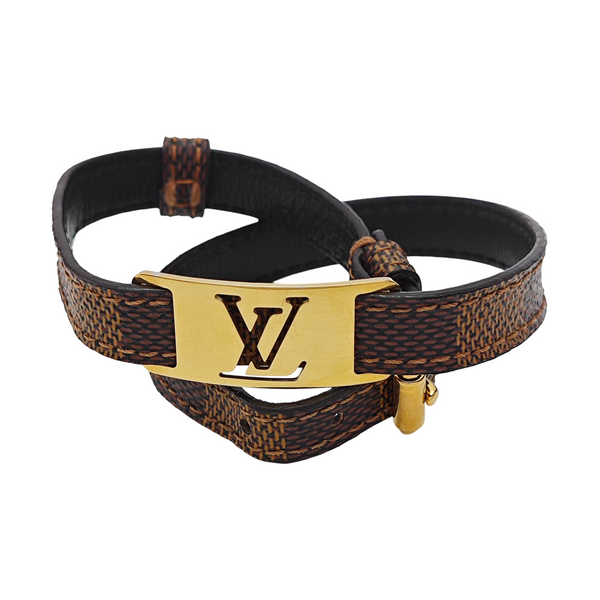 SIGN IT Leather Brown Bangle